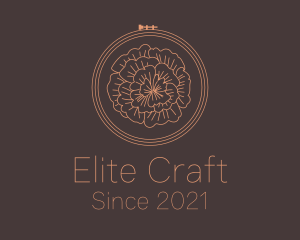 Flower Embroidery Craft logo design