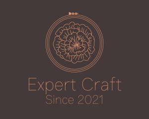 Flower Embroidery Craft logo design