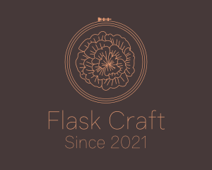 Flower Embroidery Craft logo design