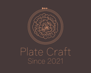 Flower Embroidery Craft logo design