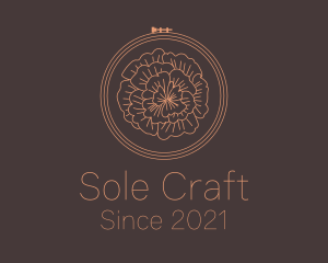 Flower Embroidery Craft logo design