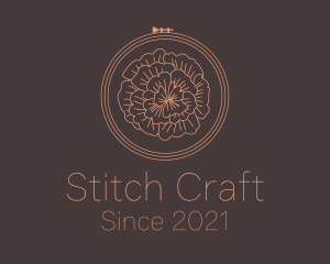 Flower Embroidery Craft logo design