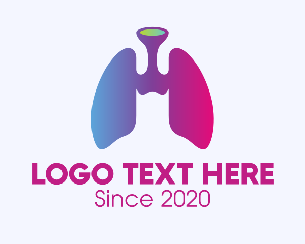 Lungs logo example 3