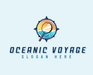 Global Compass Travel Voyage logo design