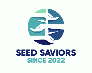 Environment Foundation Seed Hands logo design