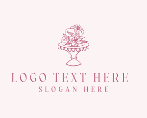 Sugar - Floral Wedding Cake logo design