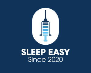 Blue Syringe Needle Battery logo