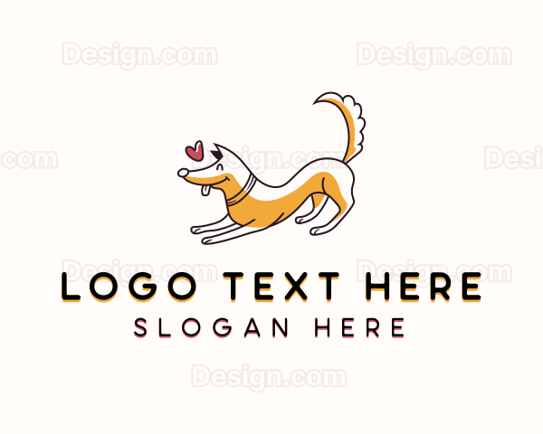 Dog Pet Grooming Logo