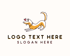 Dog Pet Grooming Logo