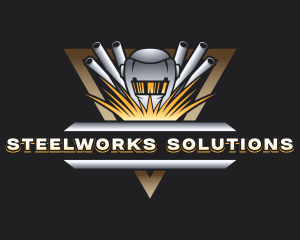 Industrial Steelwork Welder logo design