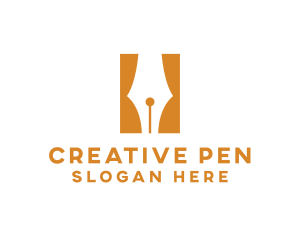 Pen Nib Writer logo design