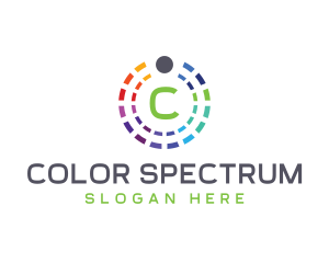 Rainbow Color Palette logo design