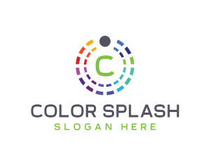 Rainbow Color Palette logo design