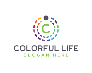 Rainbow Color Palette logo design