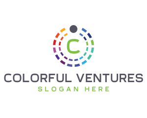 Rainbow Color Palette logo design