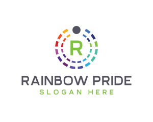 Rainbow Color Palette logo design