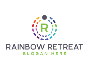 Rainbow Color Palette logo design