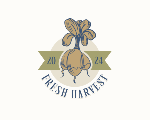 Organic Radish Produce logo design