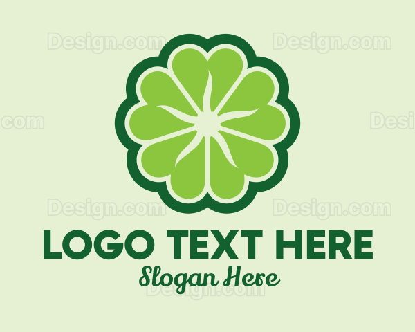 Shamrock Flower Pattern Logo