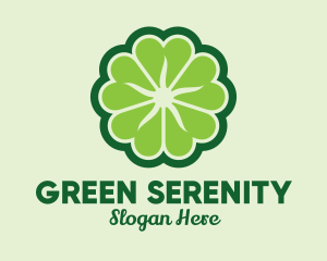 Shamrock Flower Pattern logo design