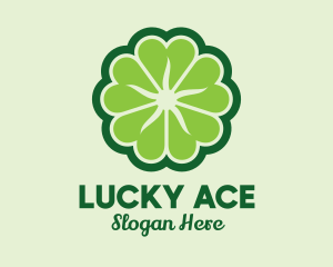 Shamrock Flower Pattern logo design