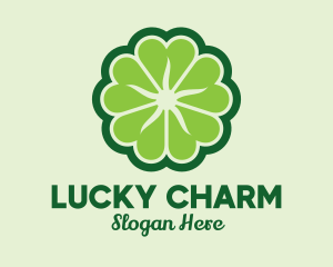 Shamrock Flower Pattern logo design