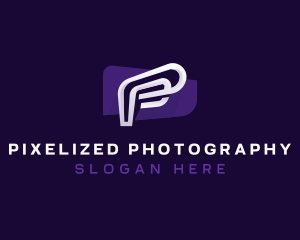 Media Tech Digital Letter P logo design