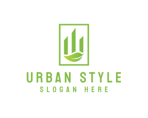 Eco City Building Leaf logo