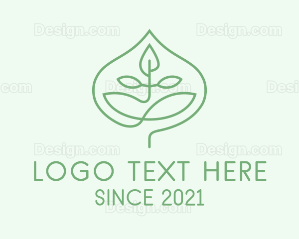 Green Leaf Candle Logo