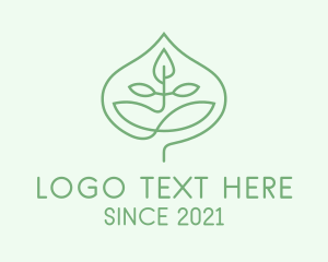 Green Leaf Candle  logo