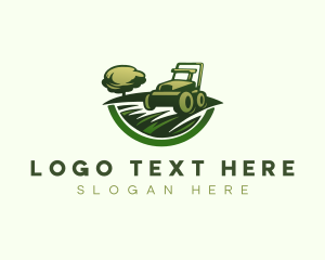 Lawn Mowing Landscape logo