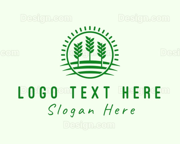 Agriculture Farm Field Logo