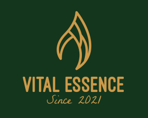 Natural Massage Oil  logo design