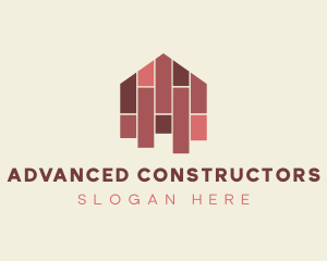 House Tiles Flooring  logo design