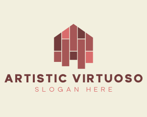 House Tiles Flooring  logo design