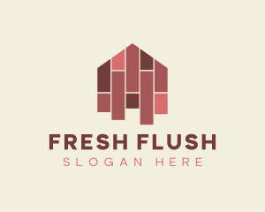 House Tiles Flooring  logo design