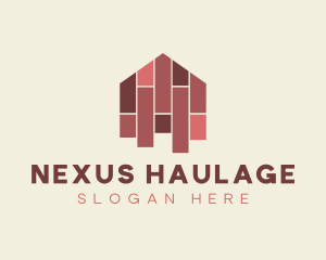 House Tiles Flooring  logo design