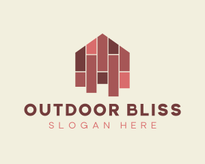 House Tiles Flooring  logo design