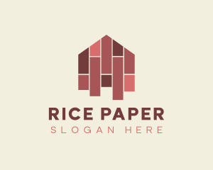 House Tiles Flooring  logo design