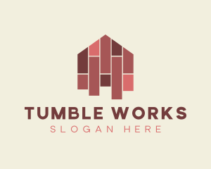 House Tiles Flooring  logo design