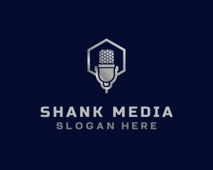 Microphone Broadcast Media logo design