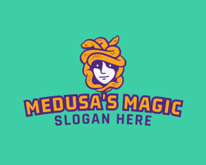 Medusa Snake Avatar logo design