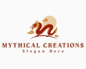 Chinese Mythical Dragon logo