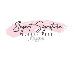 Watercolor Elegant Floral logo design