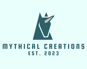 Mythical Unicorn Creature logo design