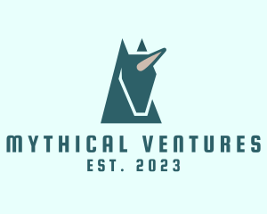 Mythical Unicorn Creature logo design