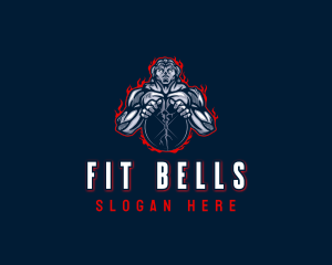 Fitness Bodybuilder Gym logo design