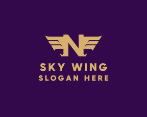 Elegant Wings Letter N logo