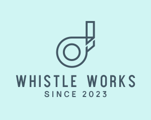 Coach Whistle Letter D logo