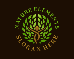 Wellness Nature Meditation logo design